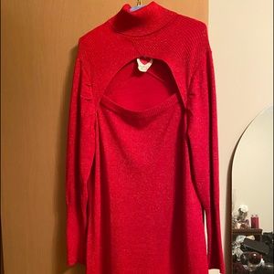 Red sweater dress Size XL by Derek Heart